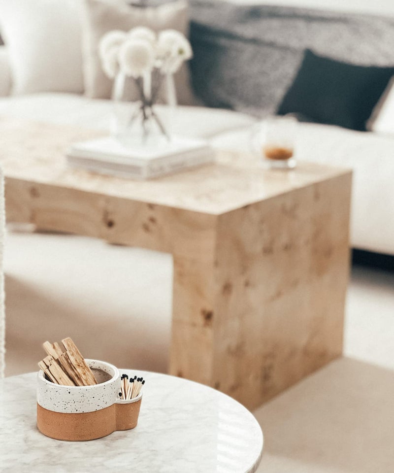 Bursera Terracotta Ceramic Bowl, Tree Planted with Every Order, Decorative Bowl with Side Slot for Matches, Smudging Burn Bowl for White Sage, Palo Santo, Matchstick Holder, Form for Candles - Image 2